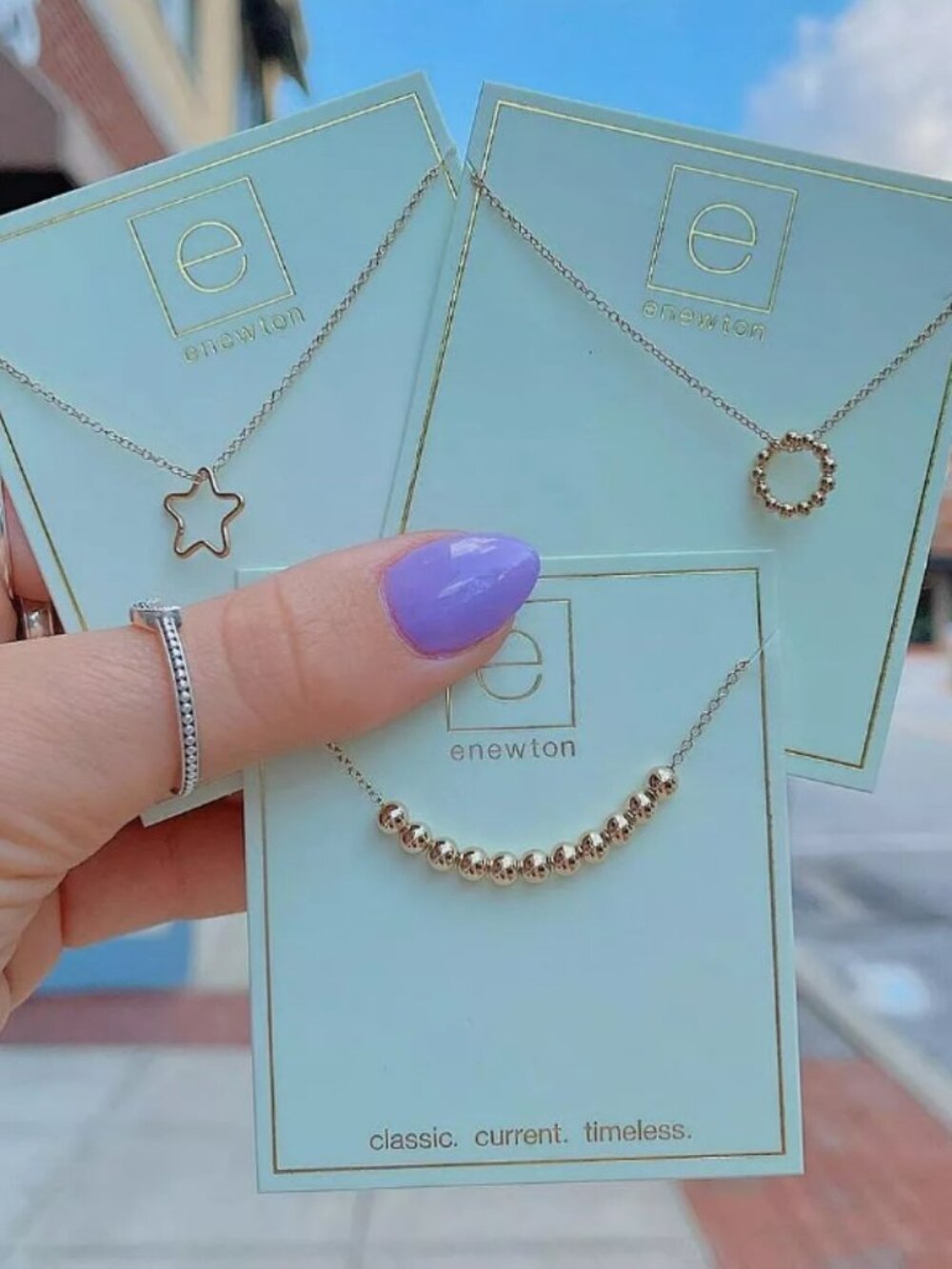 Enewton Gold Necklace Set